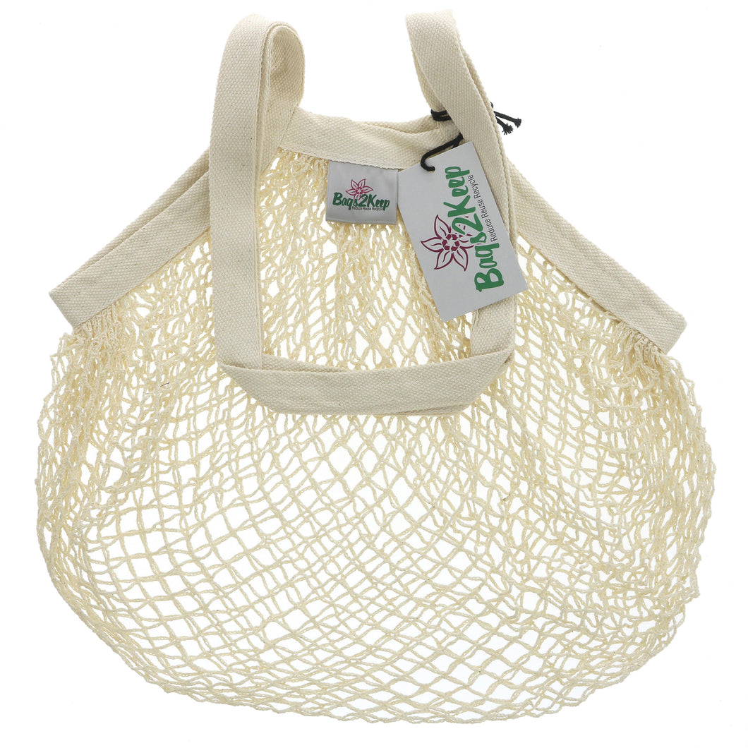 White Cotton String Bag - 1 x bag