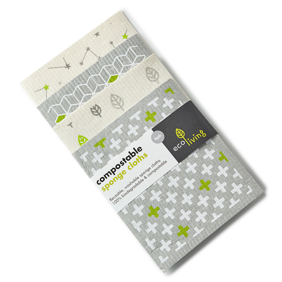 Compostable Sponge Cleaning Cloths x2